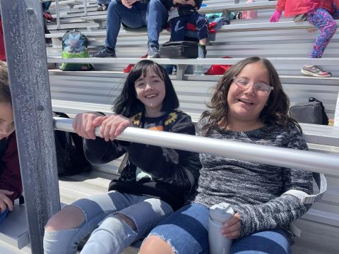 It was a windy, but fun day for our fifth grade at the track meeting. 