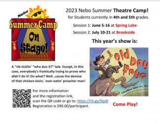 Nebo Summer Theatre Camp for 4th and 5th Graders