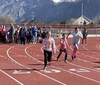 It was a windy, but fun day for our fifth grade at the track meeting. 